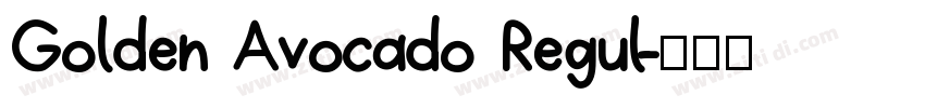 Golden Avocado Regul字体转换
